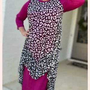 Mesh lace tunic